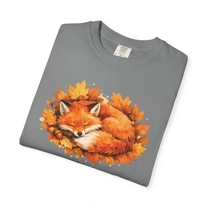Sleeping Fox Watercolor Graphic Tee | Cozy Woodland Animal Shirt | Nature Lover Gift