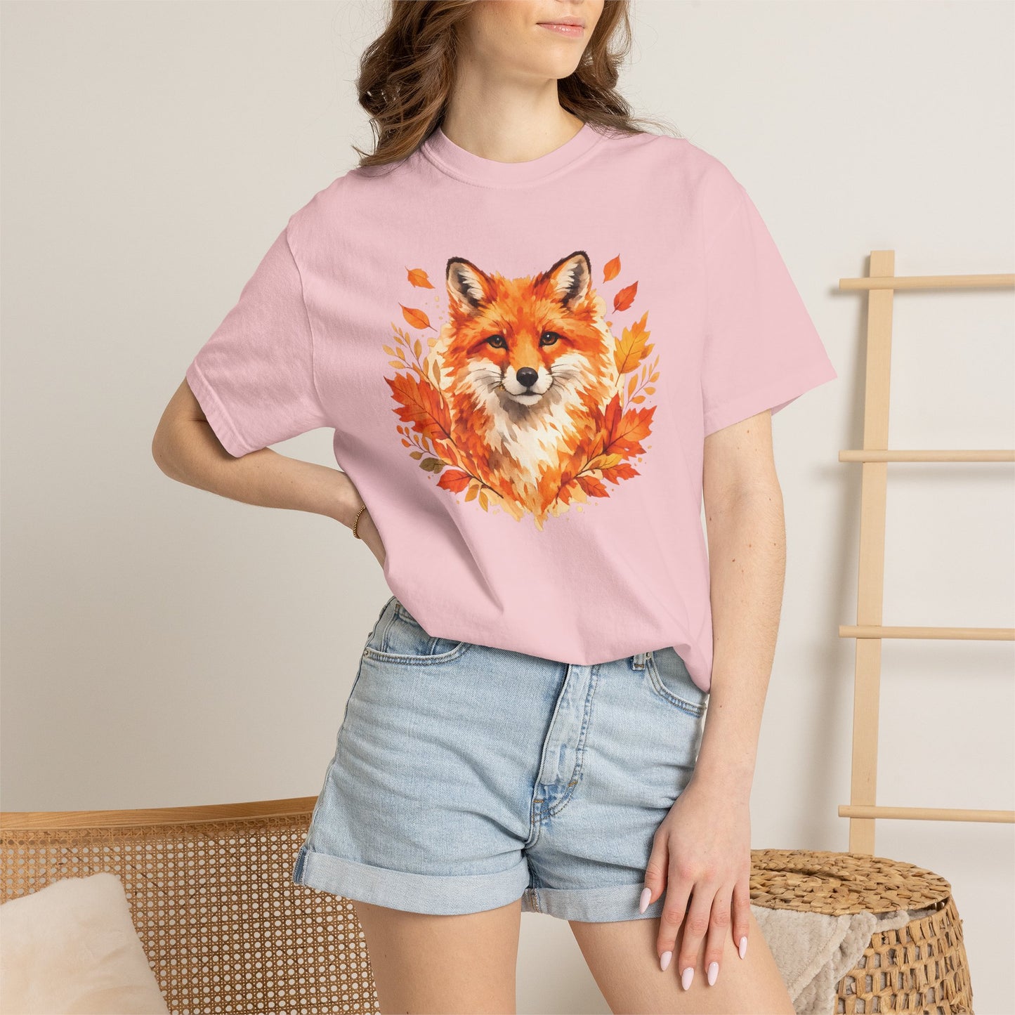 Watercolor Fox Graphic Tee | Autumn Wildlife Art Shirt | Nature Lover Gift | Unisex