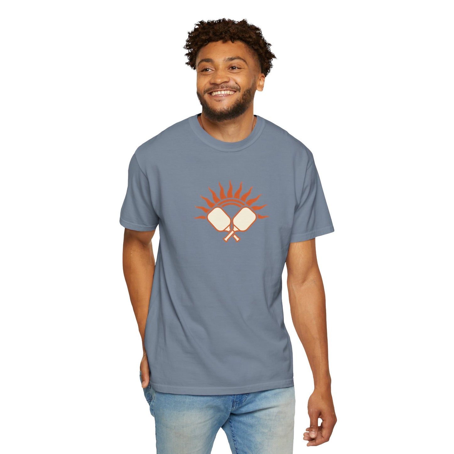 Pickleball Sun Badge Tee Pickler Vintage Minimalist Unisex Shirt