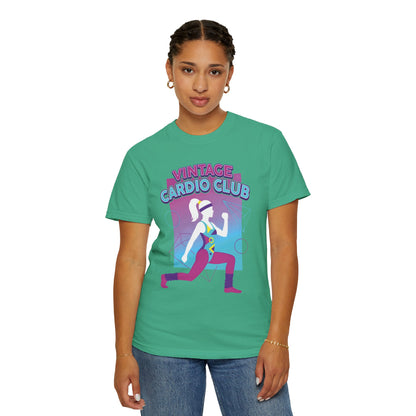 Vintage Cardio Club Retro 80s Lunge Graphic Tee | Workout Shirt Women