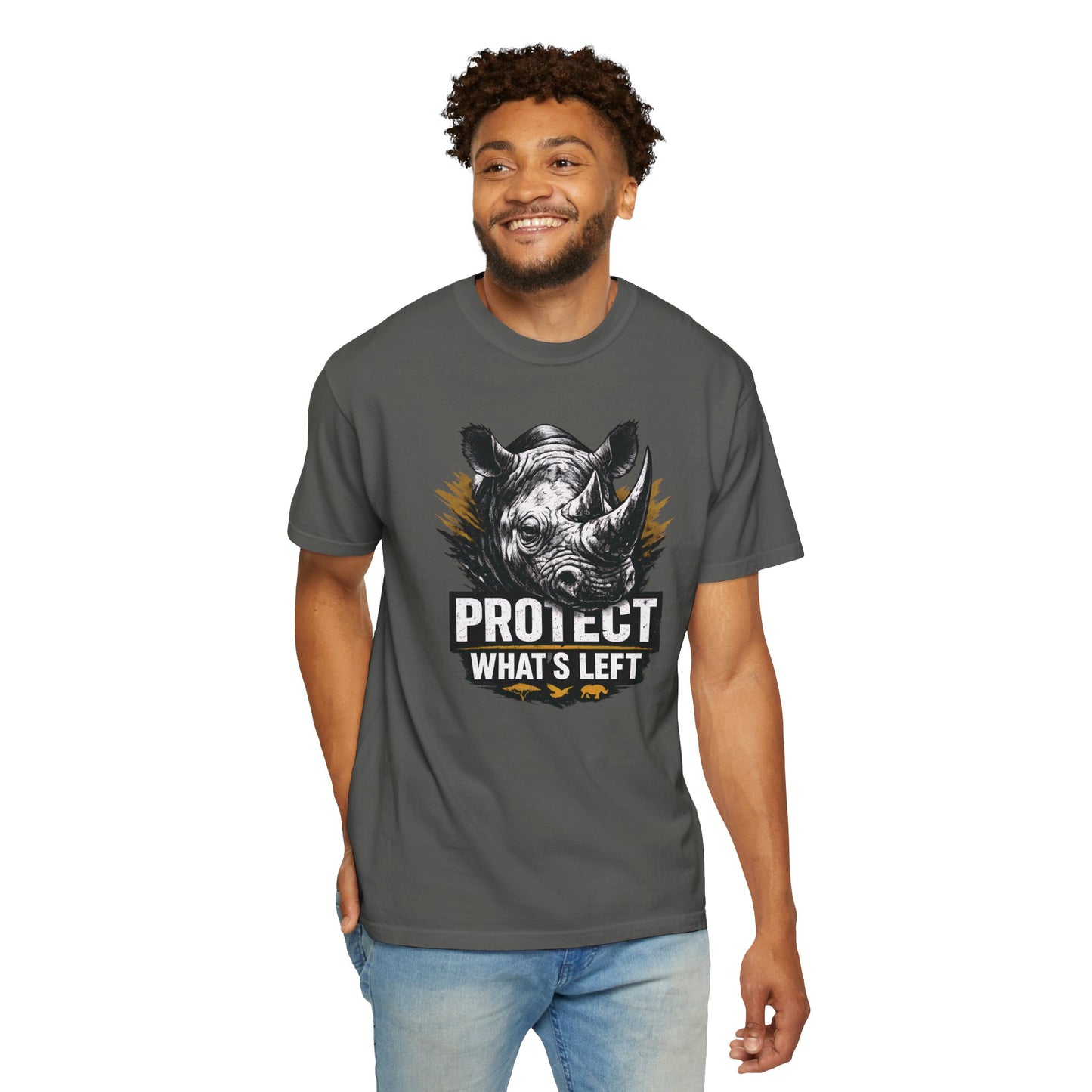 Black Rhino Conservation Tee | Protect What's Left | Endangered Species Shirt | Unisex