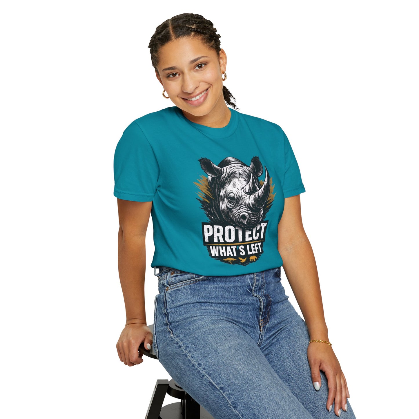 Black Rhino Conservation Tee | Protect What's Left | Endangered Species Shirt | Unisex
