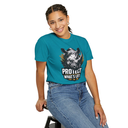 Black Rhino Conservation Tee | Protect What's Left | Endangered Species Shirt | Unisex