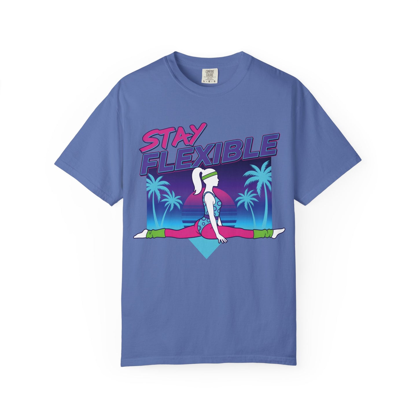 Stay Flexible Retro 80s Splits Aerobics Tee | Vintage Gym Shirt Women