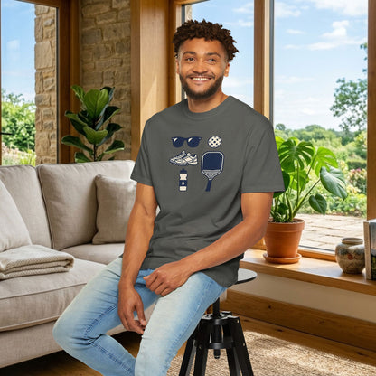 Pickleball Essentials Icon Tee Minimalist Pickler Sport Unisex Graphic Shirt
