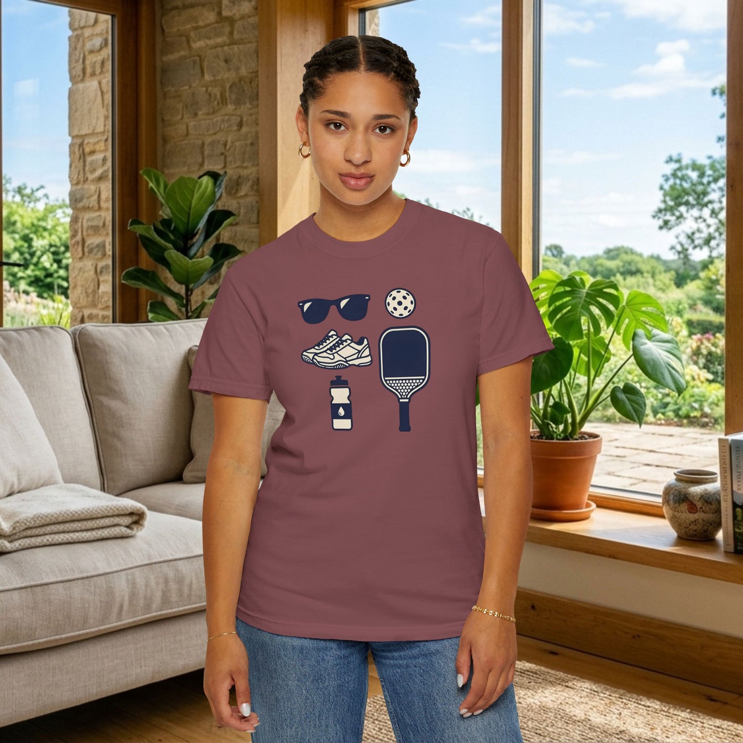 Pickleball Essentials Icon Tee Minimalist Pickler Sport Unisex Graphic Shirt
