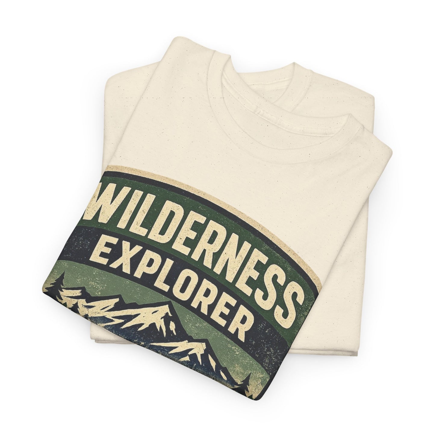Wilderness Explorer Shield badge Tee | Retro Outdoor Adventure design | Hiking