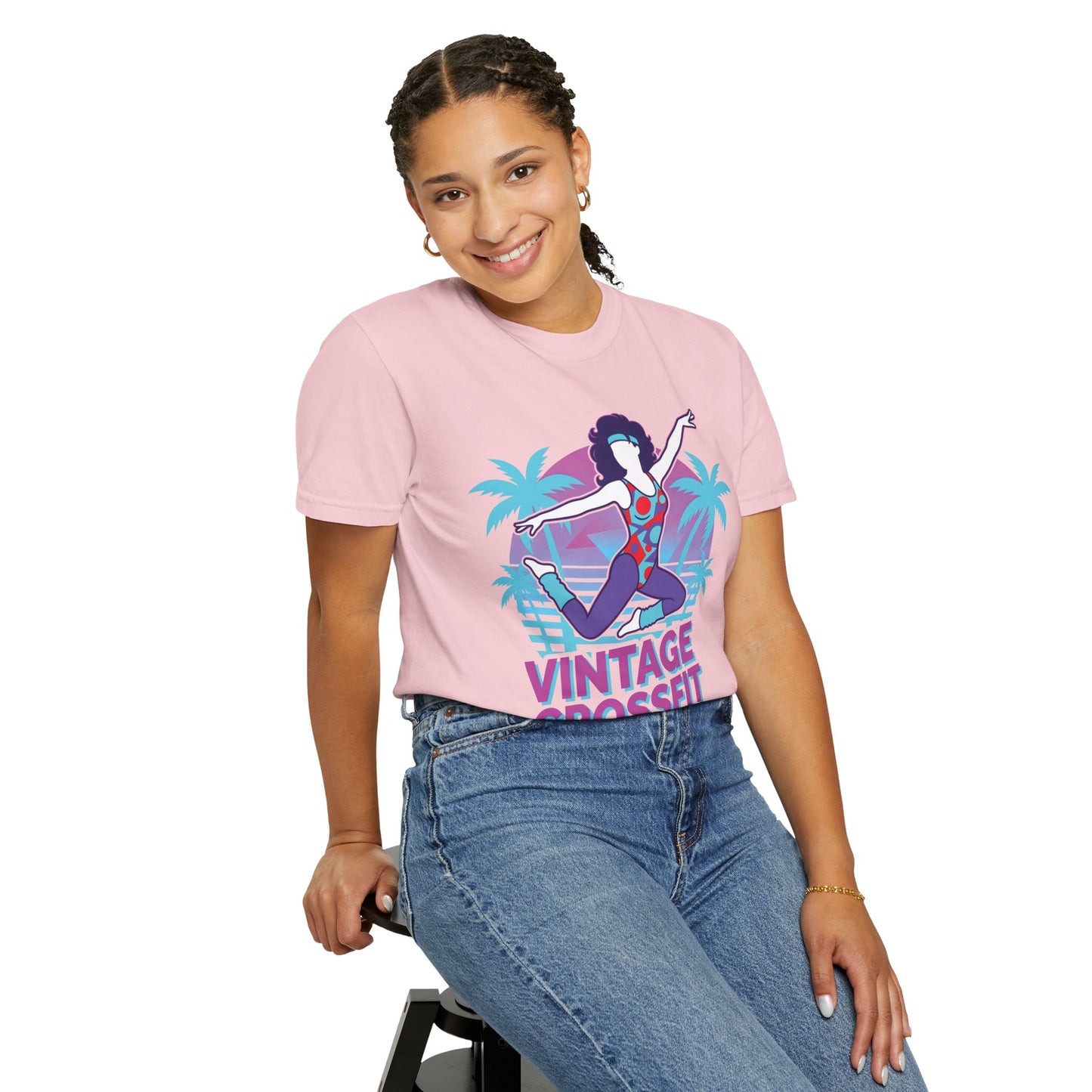 Vintage Crossfit Retro 80s Aerobics Graphic Tee | Gym Shirt Women