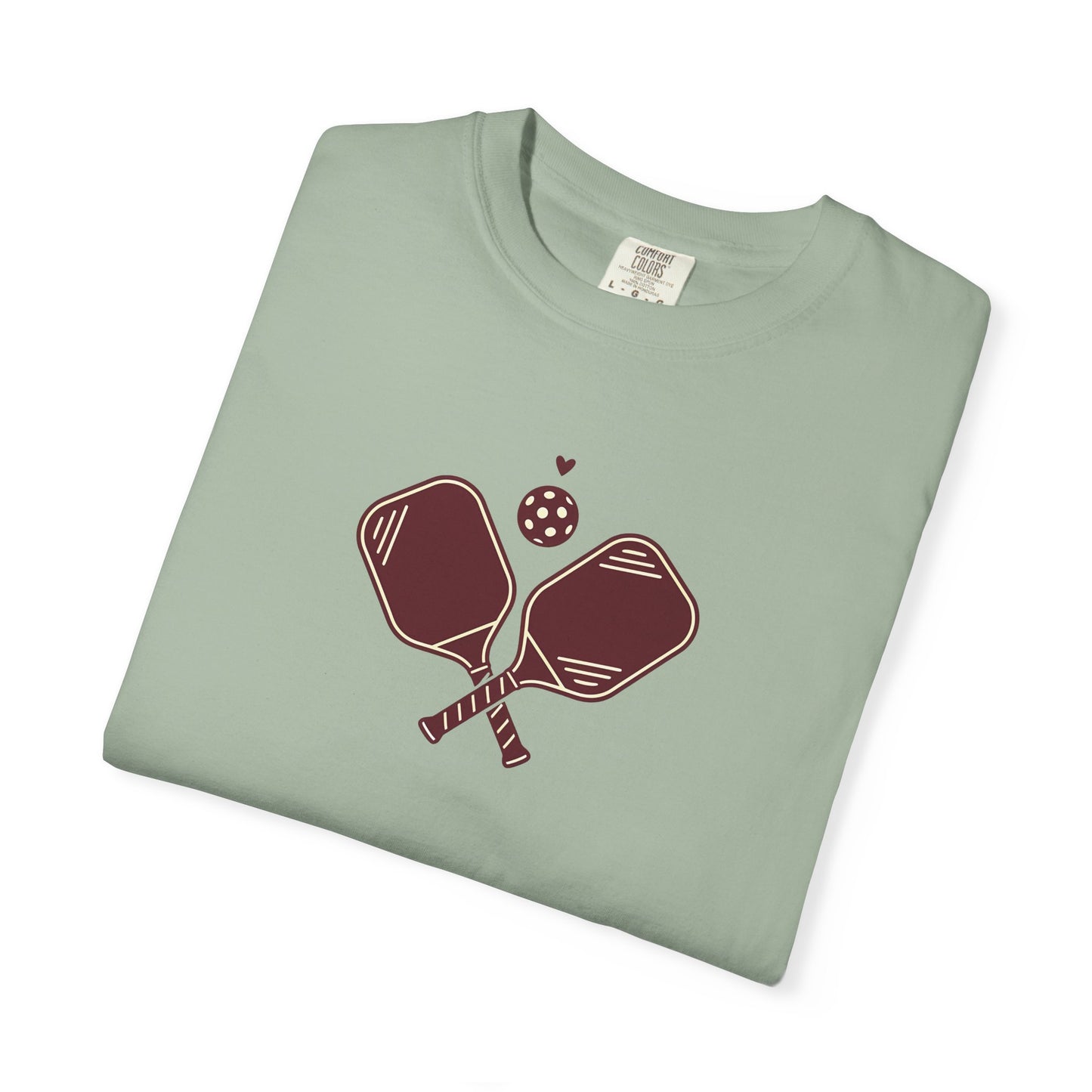 Pickleball Heart Icon Tee Pickler Love Minimalist Graphic Unisex Shirt
