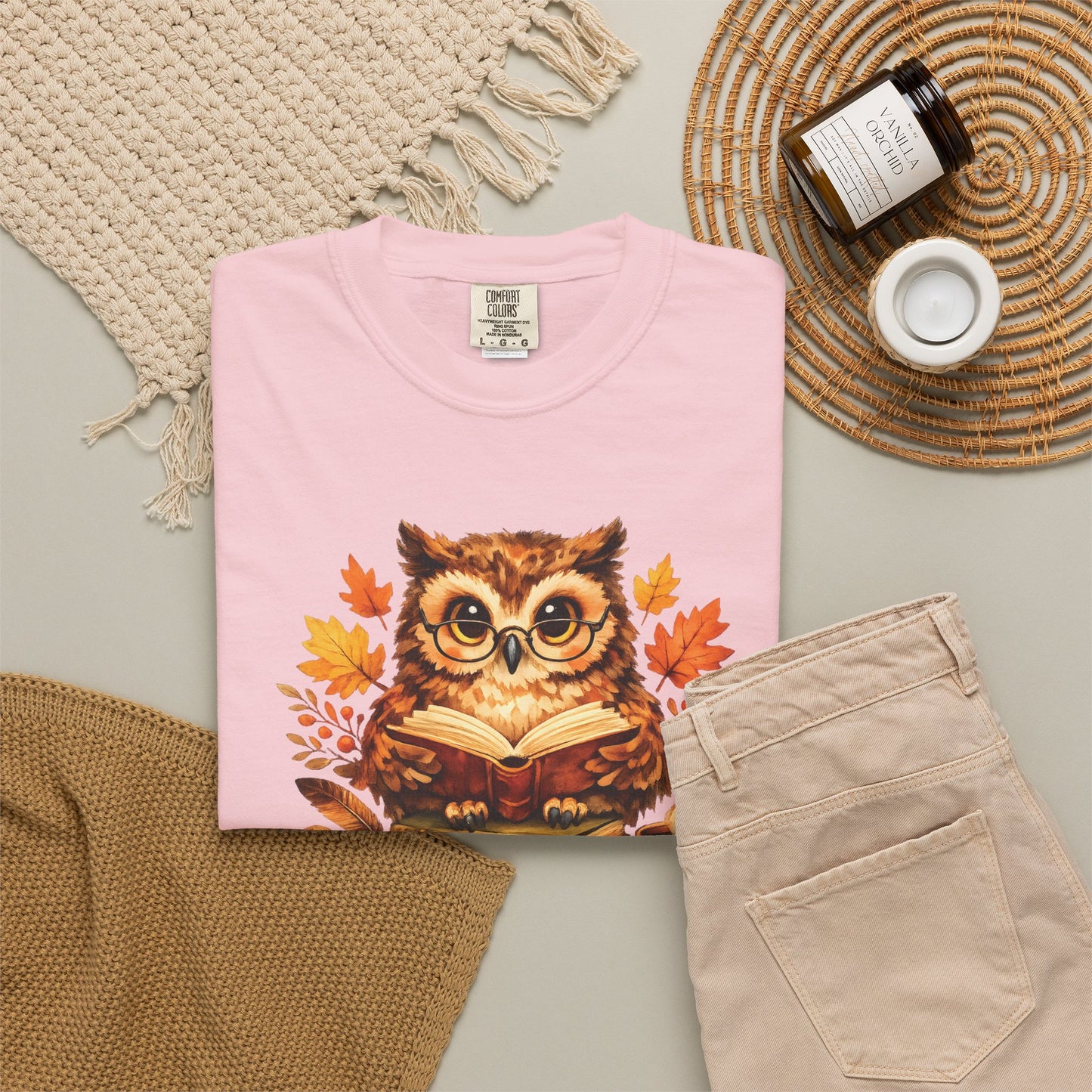 Wise Owl Watercolor Humor Tee | Book Lover Nature Shirt | Whimsical Wildlife Gift