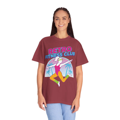 Retro Fitness Club 80s Aerobics Graphic Tee | Vintage Gym Shirt Women