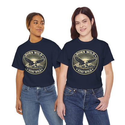 Eagle Ranger Patch Graphic Tee | Mid-Century Outdoor Shirt | Born Wild Stay Wild Unisex