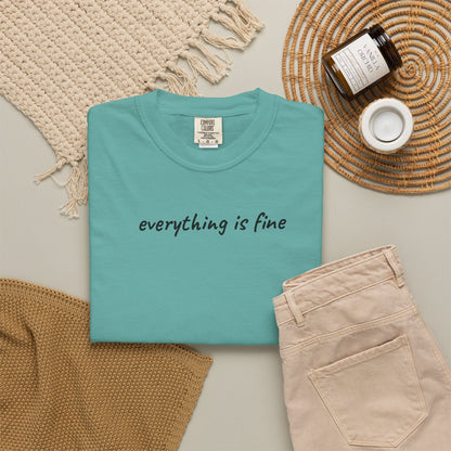 Everything is fine tee | being a mother is a blessing | mother's day gift tee