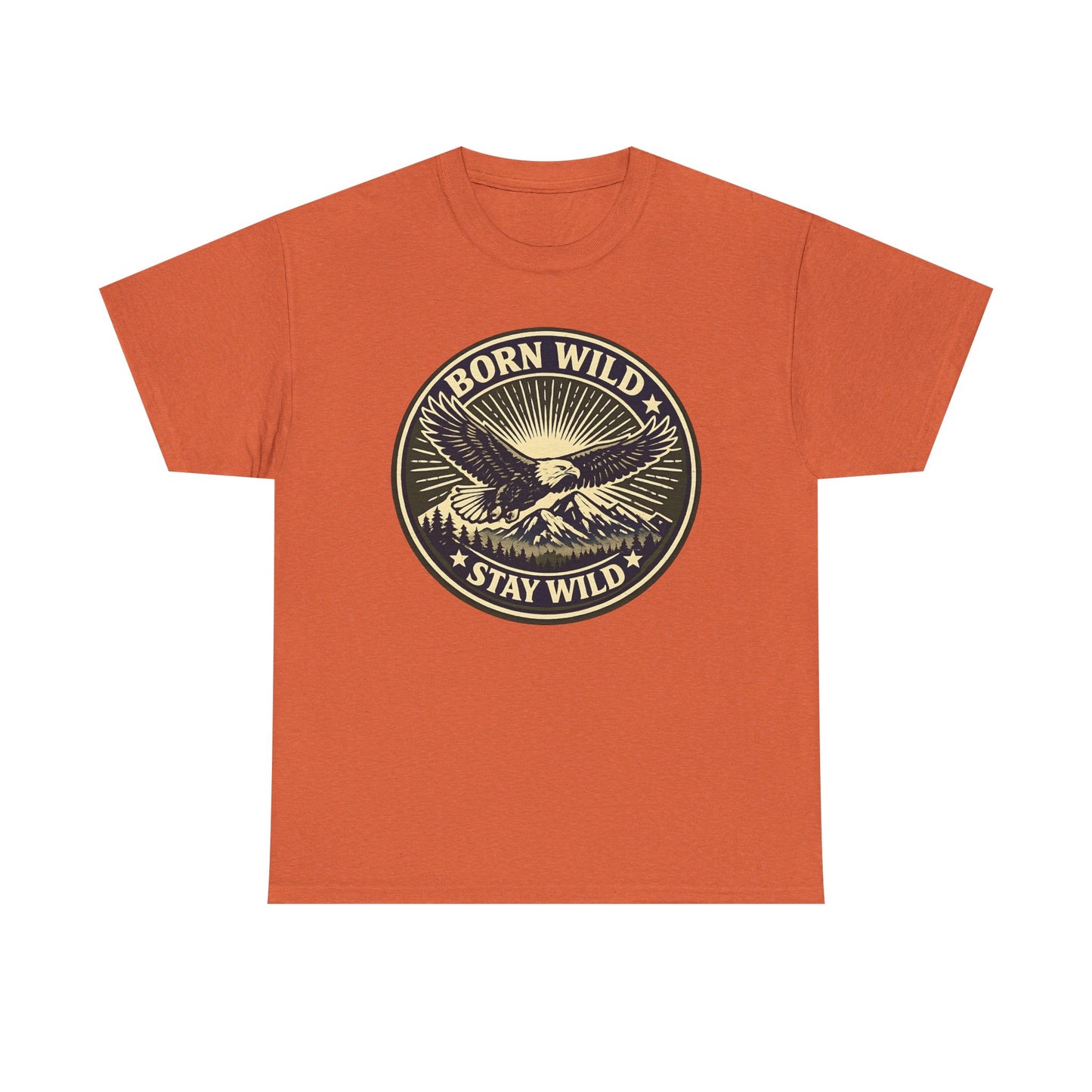 Eagle Ranger Patch Graphic Tee | Mid-Century Outdoor Shirt | Born Wild Stay Wild Unisex