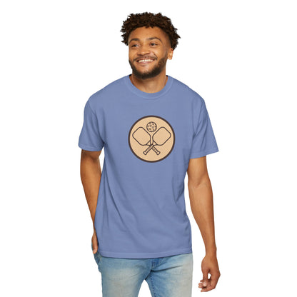 Vintage Pickleball Badge Tee Pickler Crest Minimalist Unisex Shirt