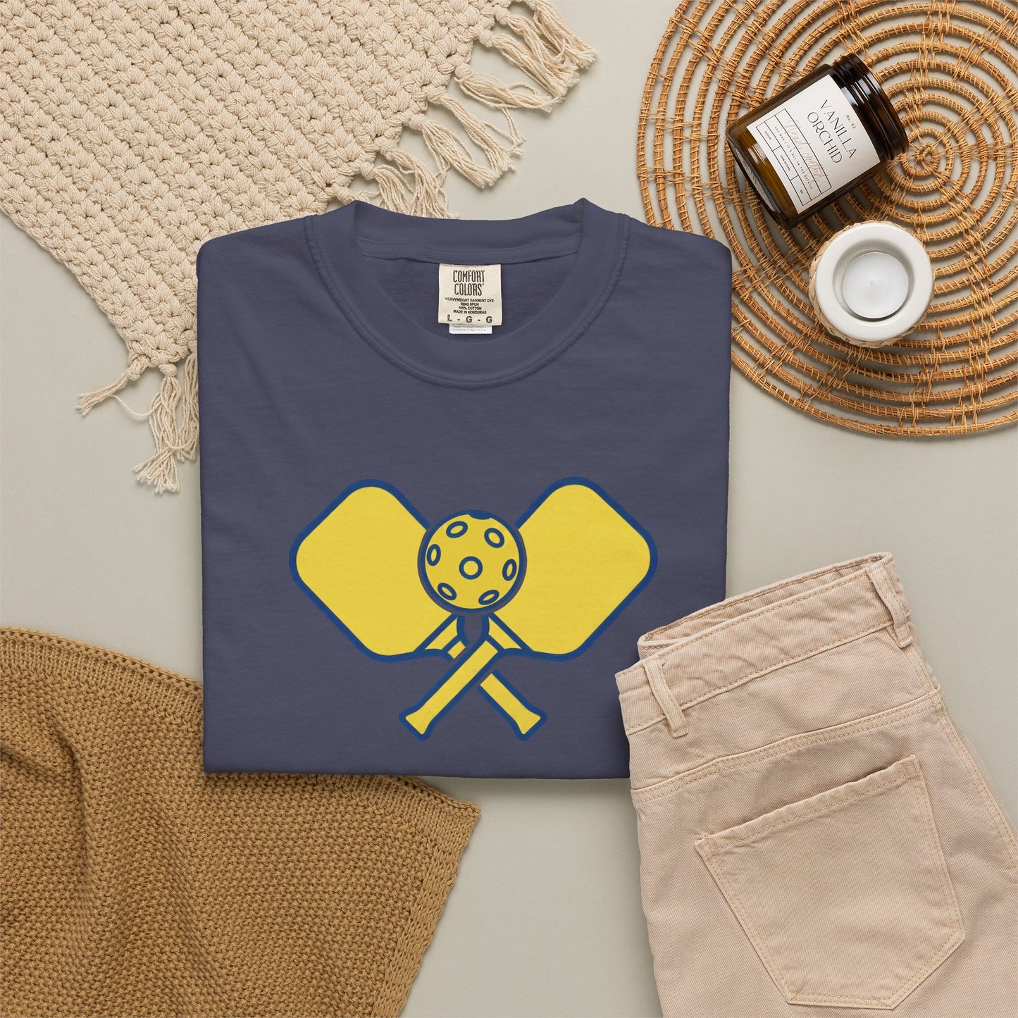 Pickleball Crossed Paddles Tee Pickler Minimalist Graphic Unisex Shirt