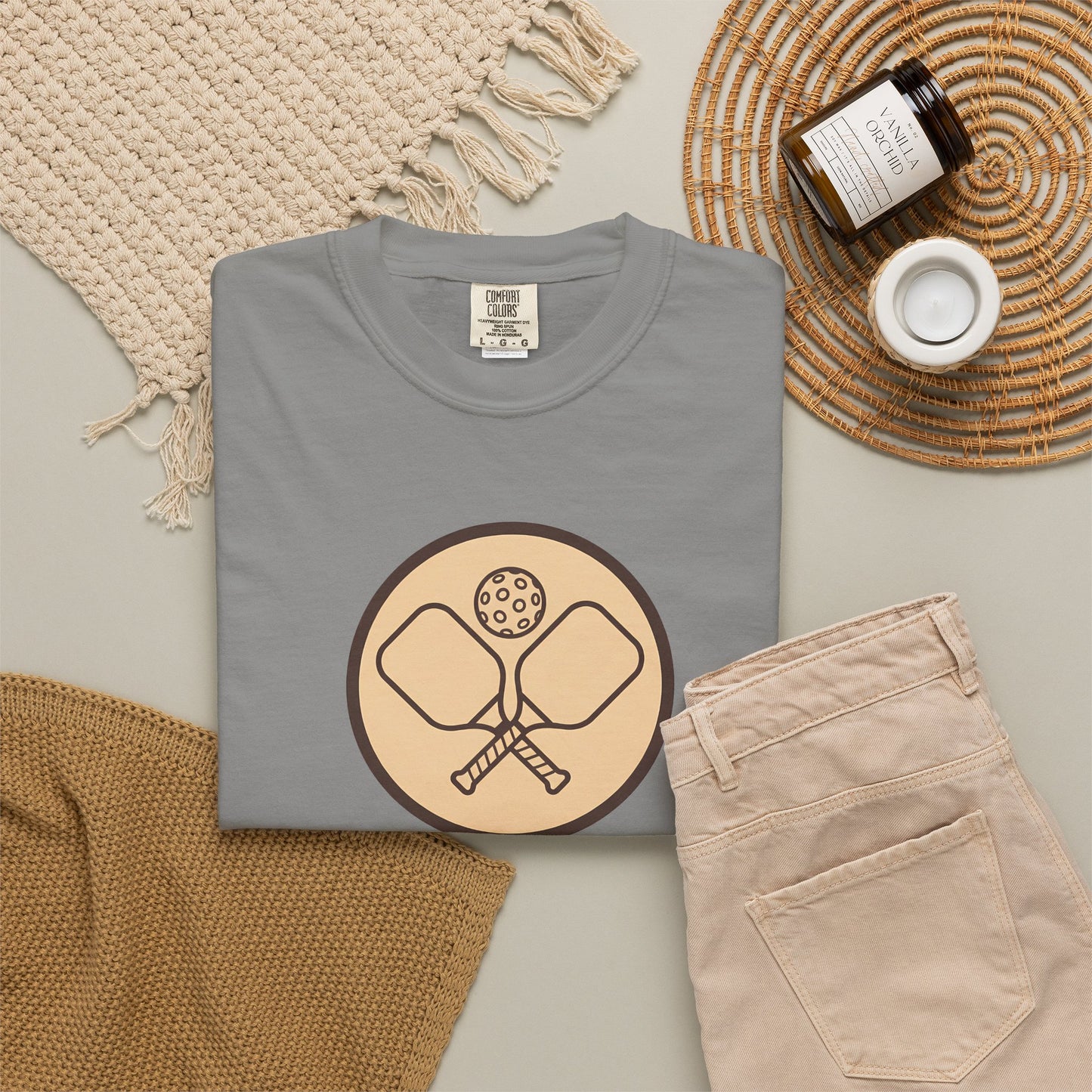 Vintage Pickleball Badge Tee Pickler Crest Minimalist Unisex Shirt
