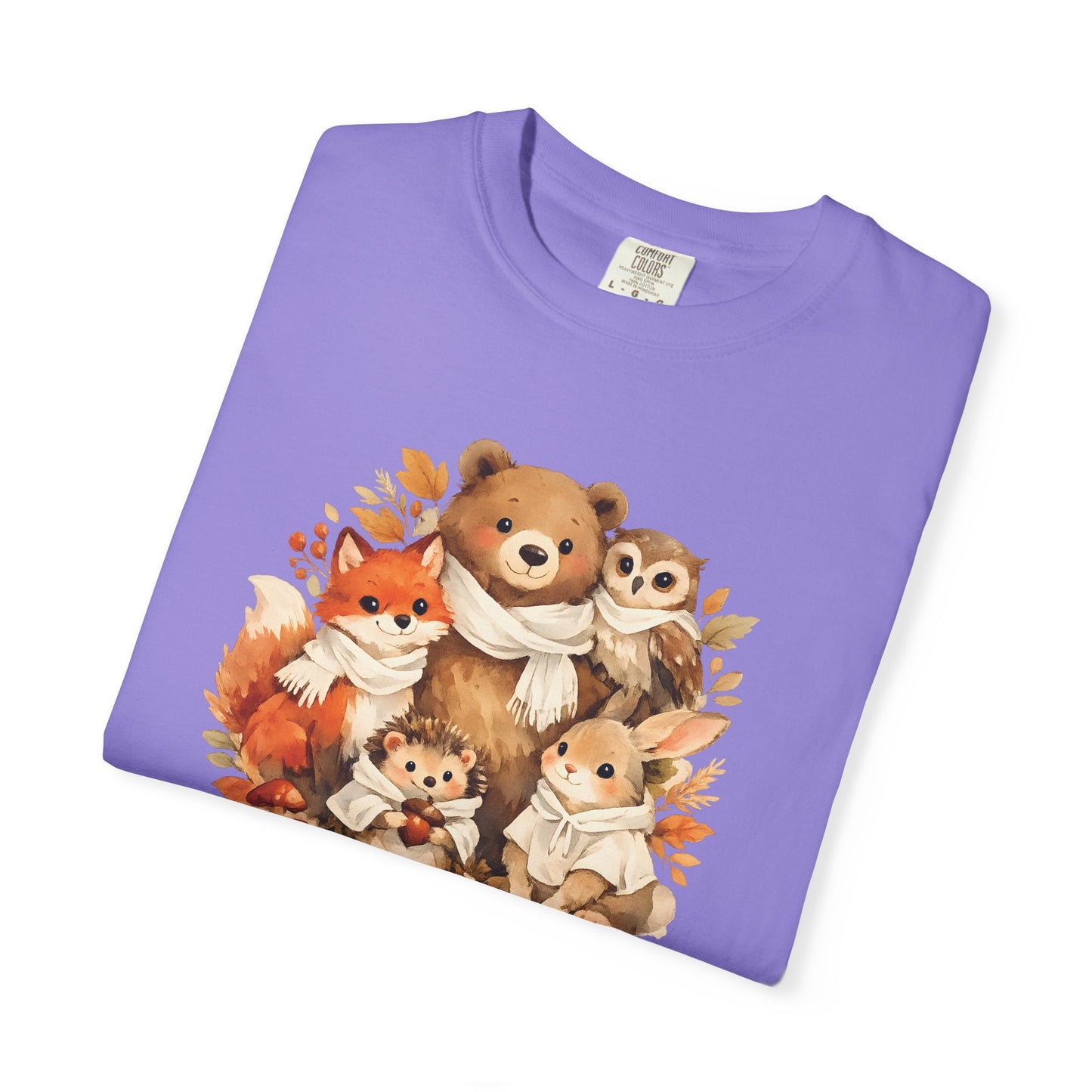 Woodland Friends Watercolor Tee | Forest Animal Gift Shirt | Wildlife Art | Nature Lover