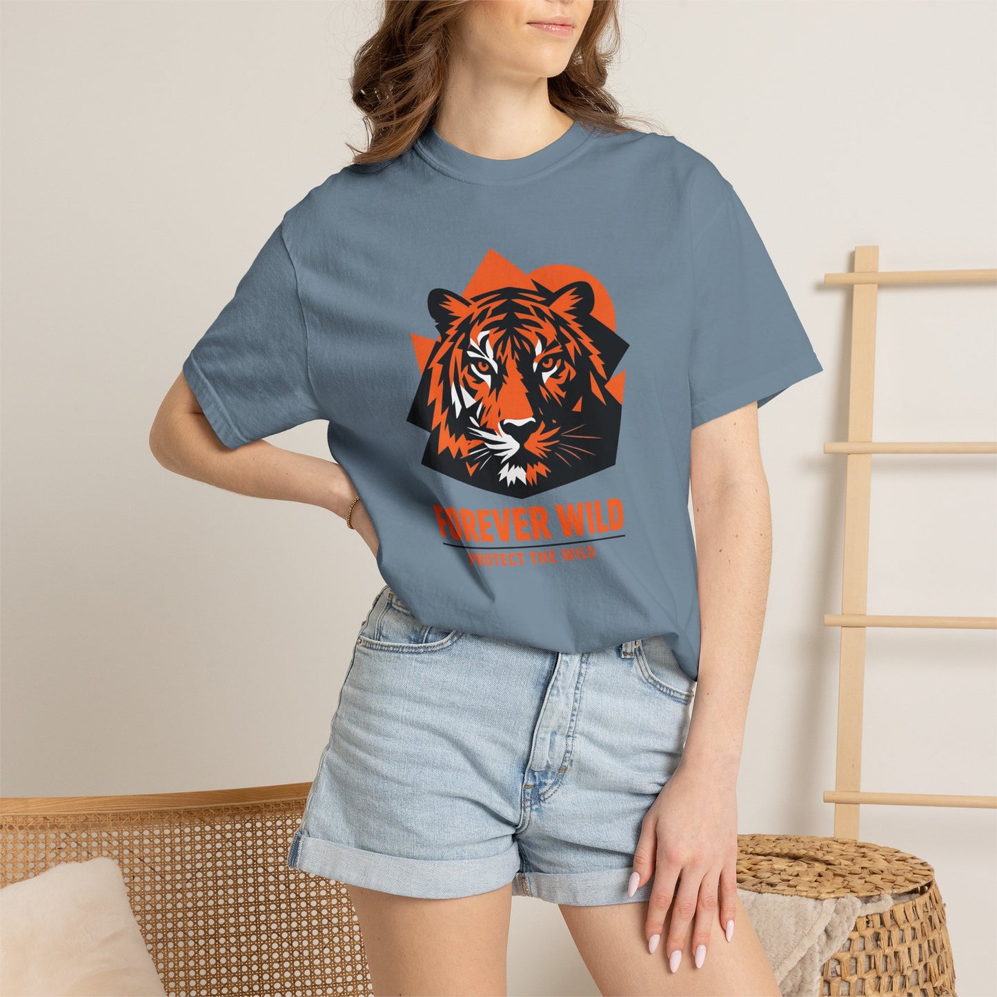 Tiger Forever Wild Conservation Tee | Protect the Wild Shirt | Endangered Animal Gift