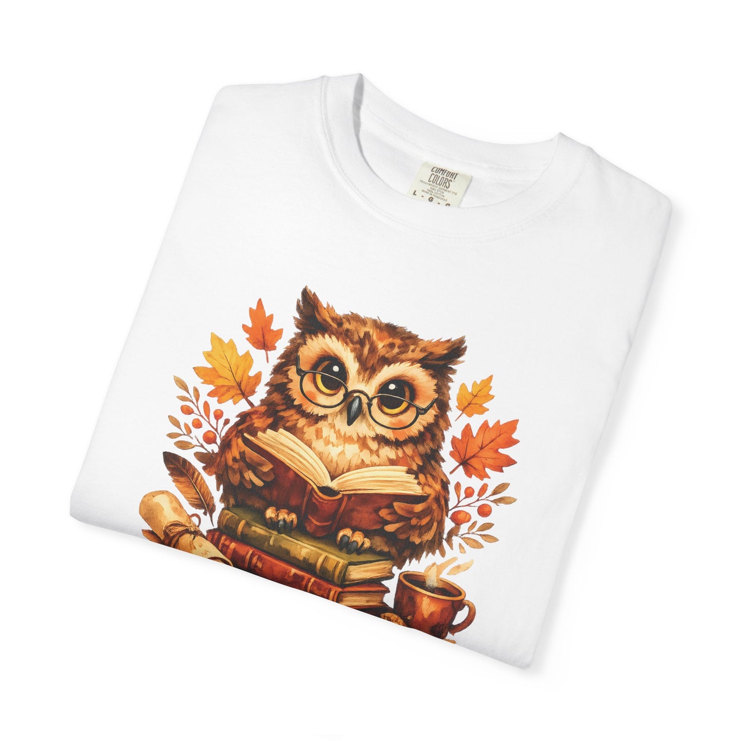 Wise Owl Watercolor Humor Tee | Book Lover Nature Shirt | Whimsical Wildlife Gift