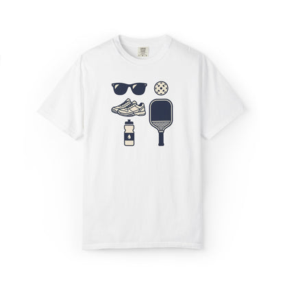 Pickleball Essentials Icon Tee Minimalist Pickler Sport Unisex Graphic Shirt