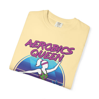 Aerobics Queen Retro 80s Dance Graphic Tee | Vintage Workout Shirt Women