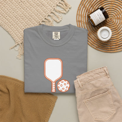 Pickleball Paddle And Ball Icon Tee Minimalist Pickler Unisex T-Shirt