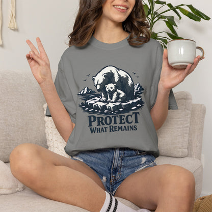 Polar Bear Conservation Tee | Protect What Remains | Climate Awareness Shirt | Unisex