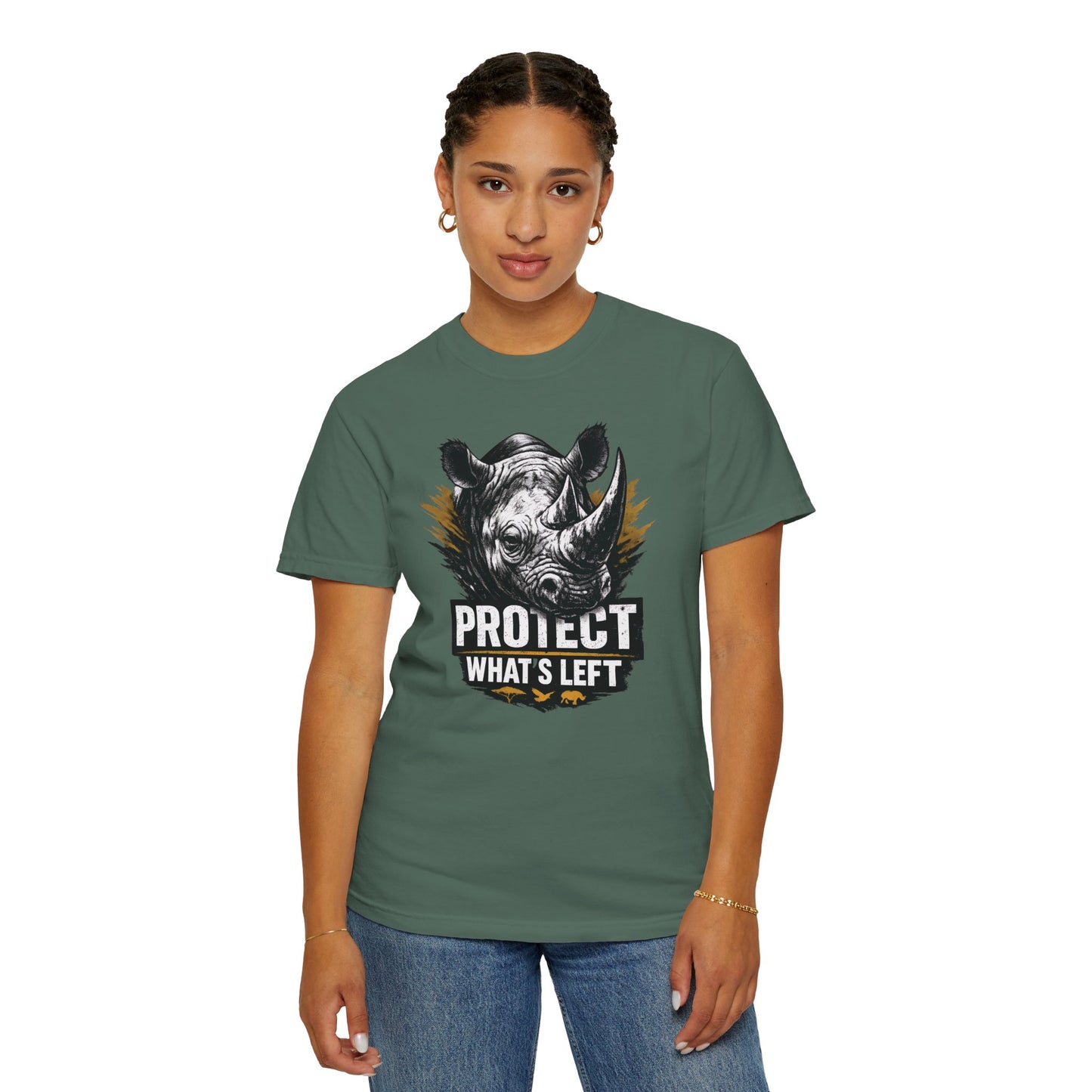 Black Rhino Conservation Tee | Protect What's Left | Endangered Species Shirt | Unisex