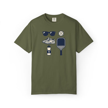 Pickleball Essentials Icon Tee Minimalist Pickler Sport Unisex Graphic Shirt