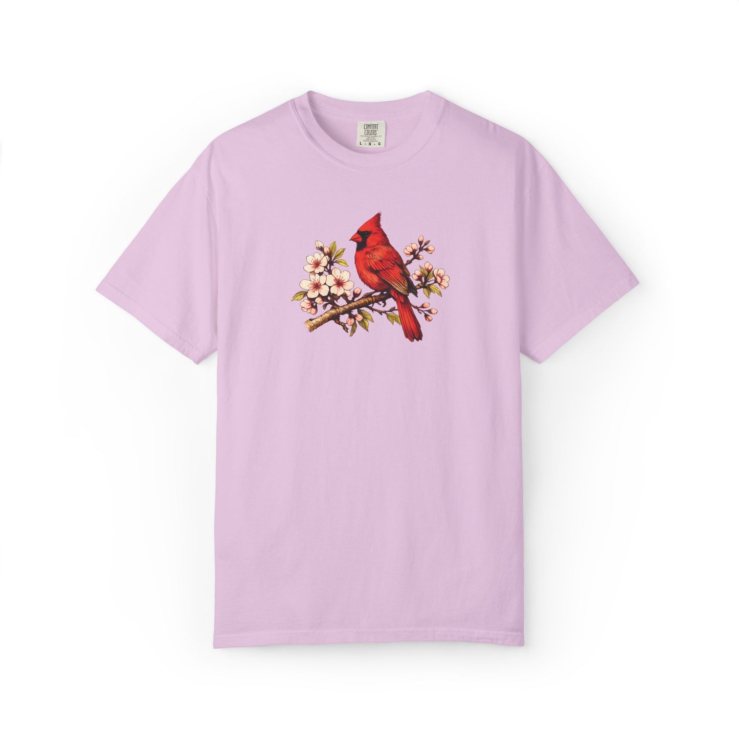 Cardinal Botanical Tee | Vintage Bird Art Shirt | Bird Watcher Gift