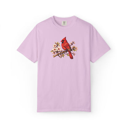 Cardinal Botanical Tee | Vintage Bird Art Shirt | Bird Watcher Gift