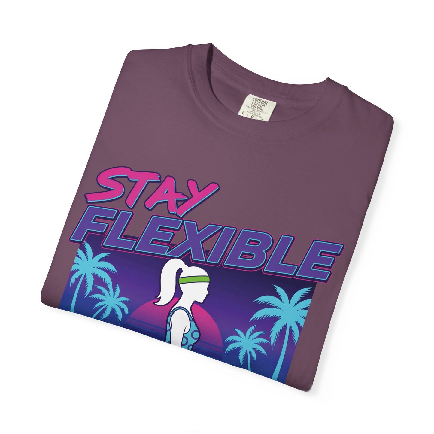 Stay Flexible Retro 80s Splits Aerobics Tee | Vintage Gym Shirt Women