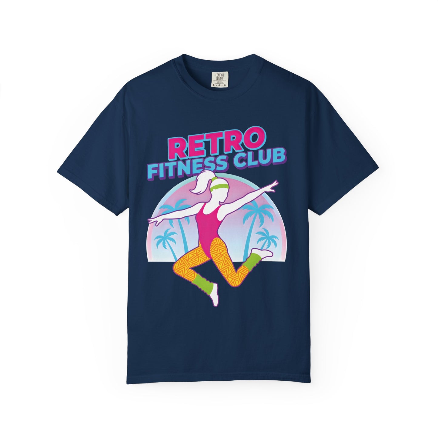 Retro Fitness Club 80s Aerobics Graphic Tee | Vintage Gym Shirt Women