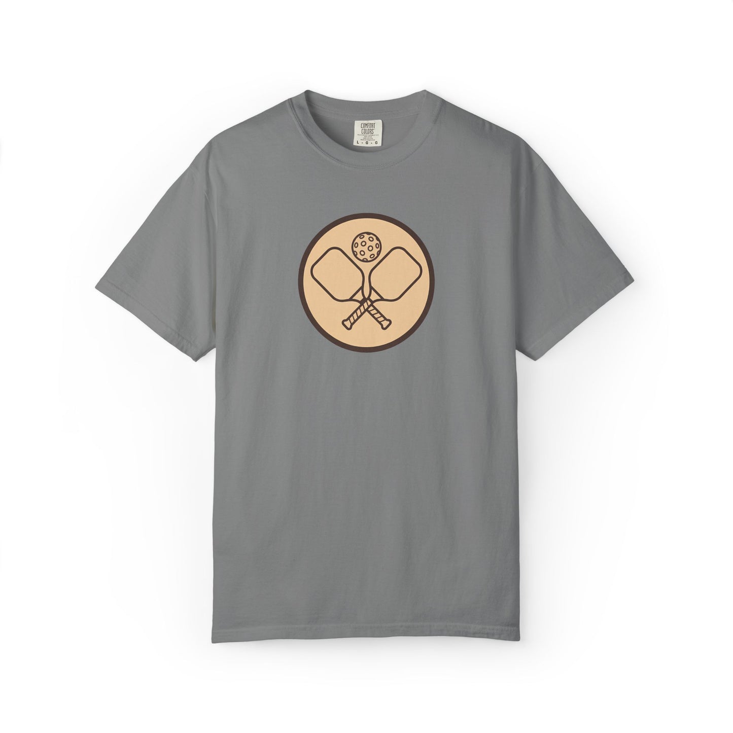 Vintage Pickleball Badge Tee Pickler Crest Minimalist Unisex Shirt