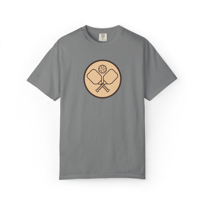 Vintage Pickleball Badge Tee Pickler Crest Minimalist Unisex Shirt