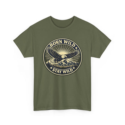 Eagle Ranger Patch Graphic Tee | Mid-Century Outdoor Shirt | Born Wild Stay Wild Unisex