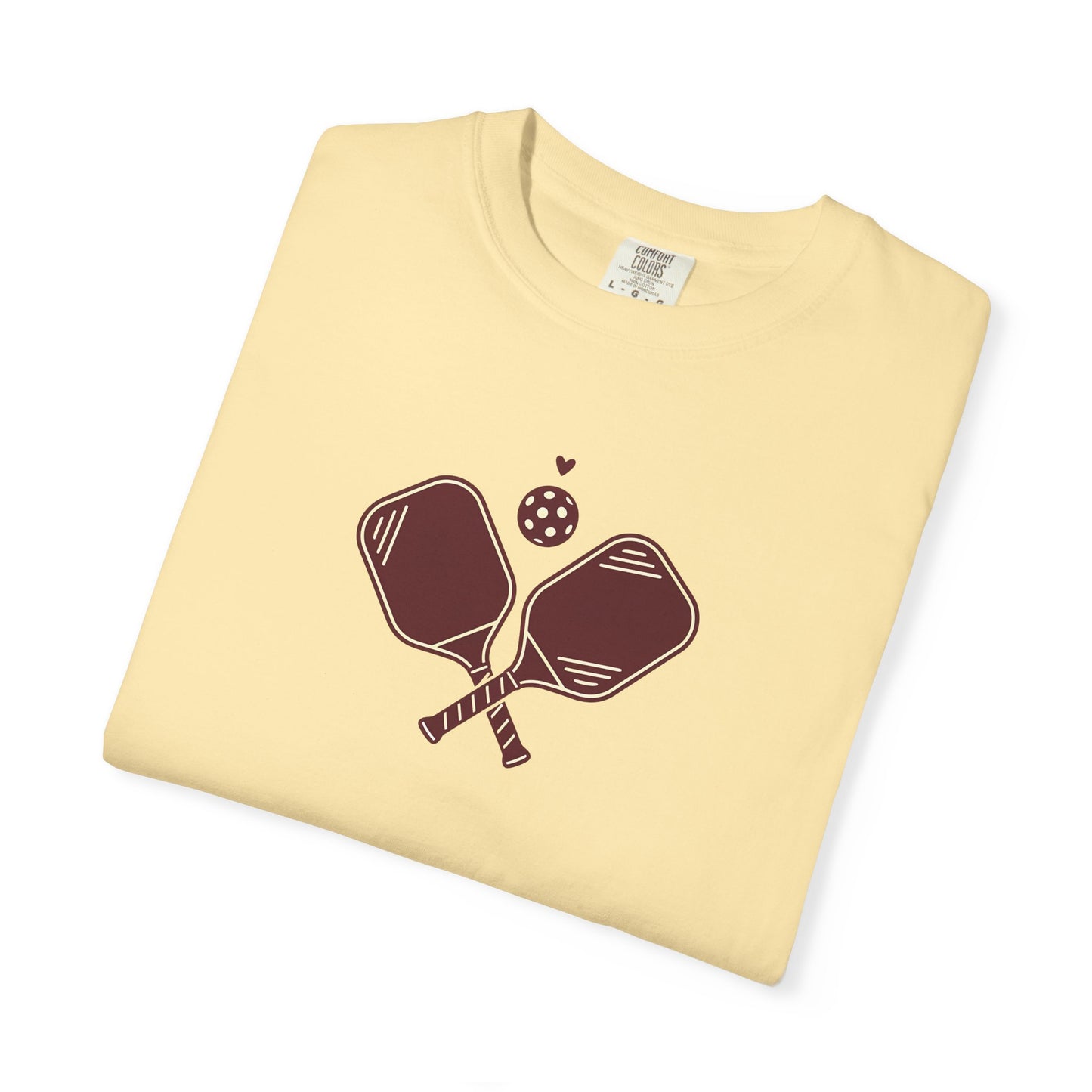 Pickleball Heart Icon Tee Pickler Love Minimalist Graphic Unisex Shirt