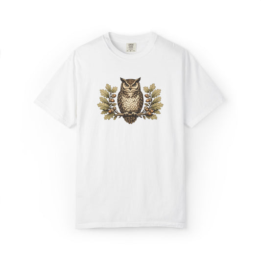 Cottagecore Owl Botanical Tee | Vintage Naturalist Art Shirt | Owl Lover Gift