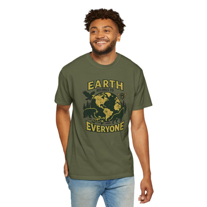 Earth Belongs to Everyone Earth Day Tee | Conservation Art Shirt | Wildlife Gift