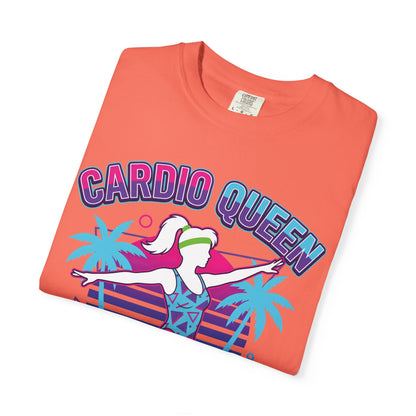 Cardio Queen Retro 80s Aerobics Graphic Tee | Vintage Workout Shirt Women