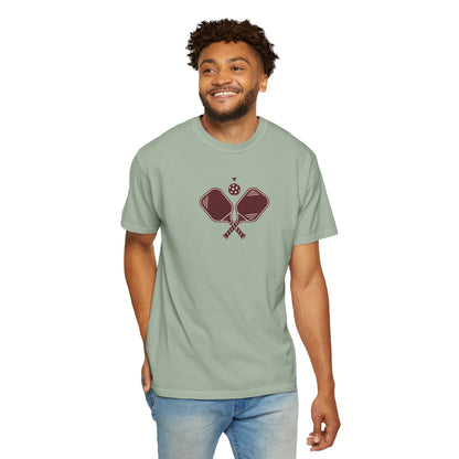 Pickleball Heart Icon Tee Pickler Love Minimalist Graphic Unisex Shirt