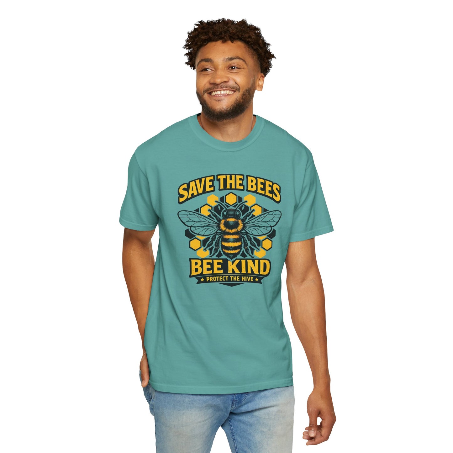 Save the Bees Graphic Tee | Bee Kind Conservation Shirt | Earth Day Gift | Nature Tee