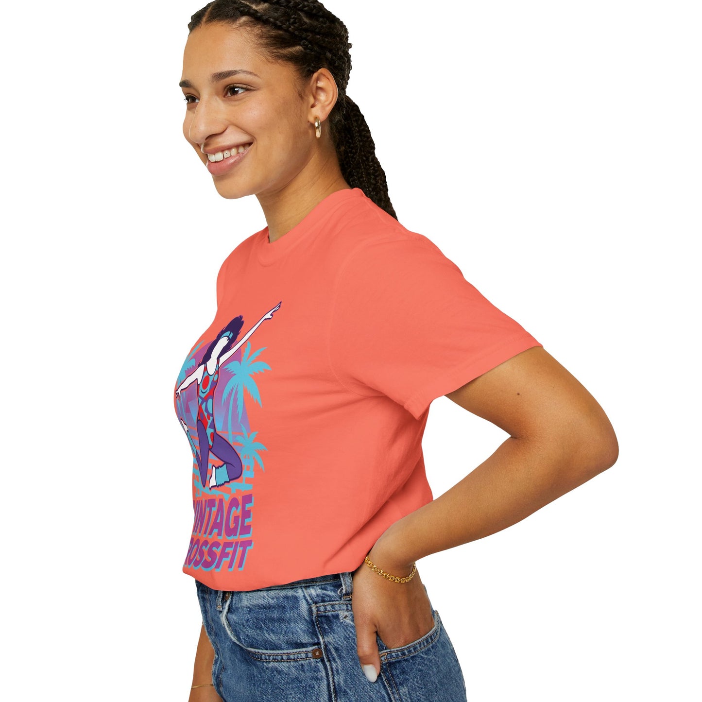 Vintage Crossfit Retro 80s Aerobics Graphic Tee | Gym Shirt Women