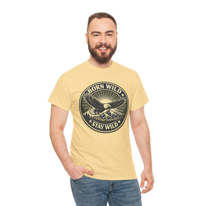 Eagle Ranger Patch Graphic Tee | Mid-Century Outdoor Shirt | Born Wild Stay Wild Unisex