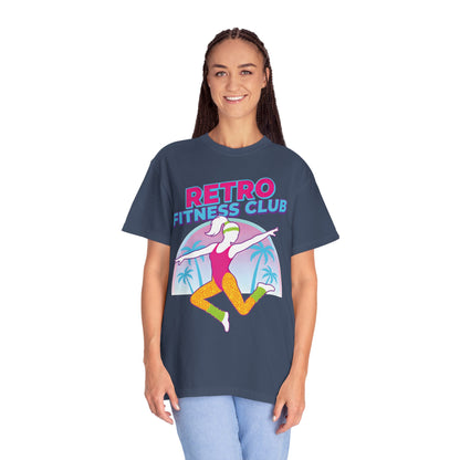 Retro Fitness Club 80s Aerobics Graphic Tee | Vintage Gym Shirt Women