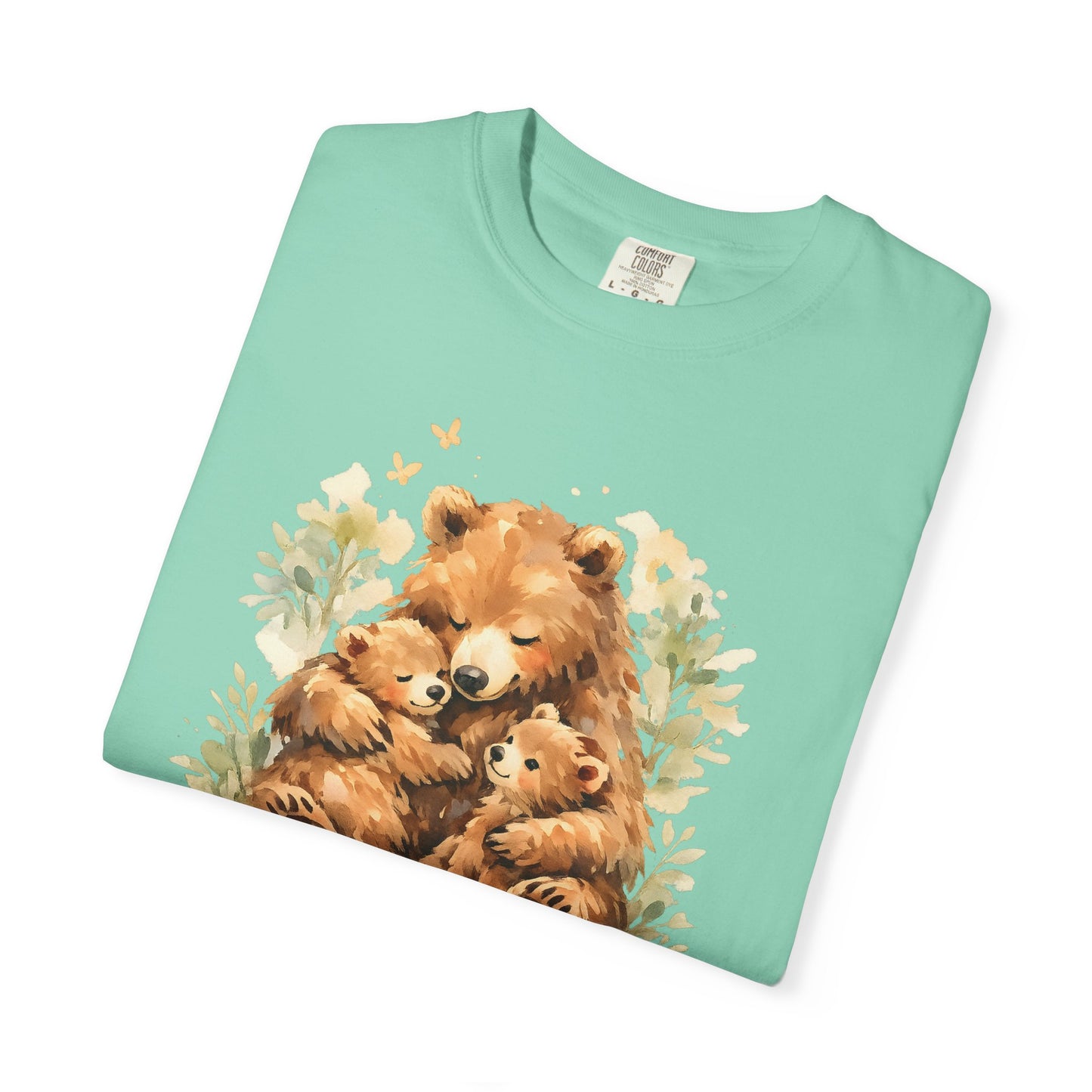 Mother Bear and Cubs Watercolor Tee | Wildlife Art Shirt | Mother Nature Gift | Unisex