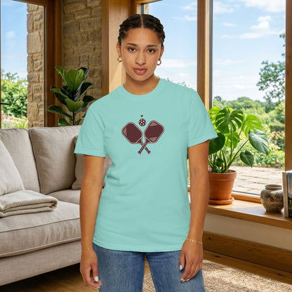Pickleball Heart Icon Tee Pickler Love Minimalist Graphic Unisex Shirt