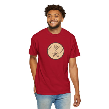 Vintage Pickleball Badge Tee Pickler Crest Minimalist Unisex Shirt