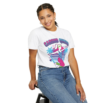 Cardio Queen Retro 80s Aerobics Graphic Tee | Vintage Workout Shirt Women